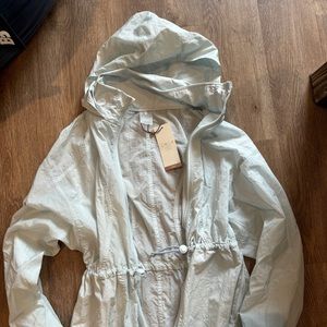 Pale blue light jacket